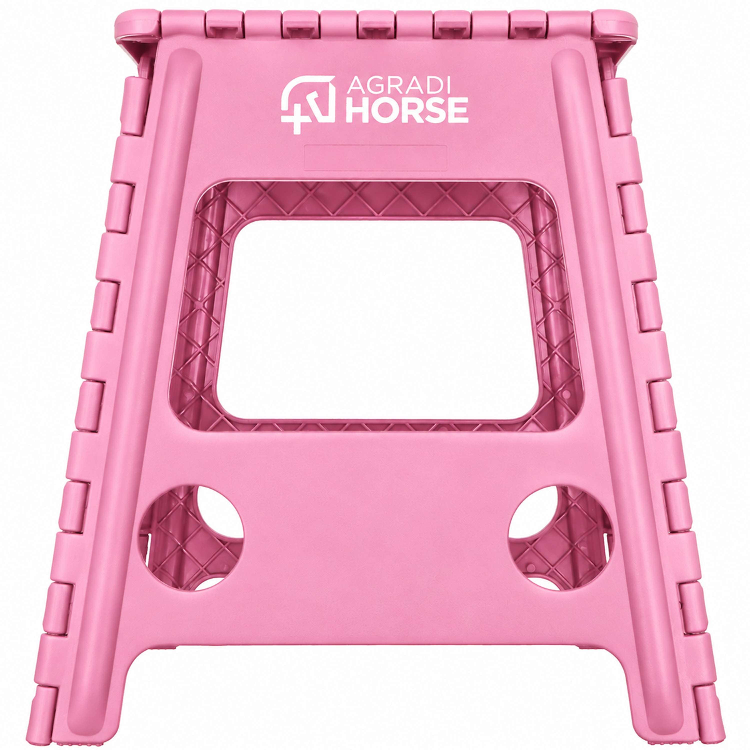 Agradi Horse Aufstiegshilfe Faltbar Rosa