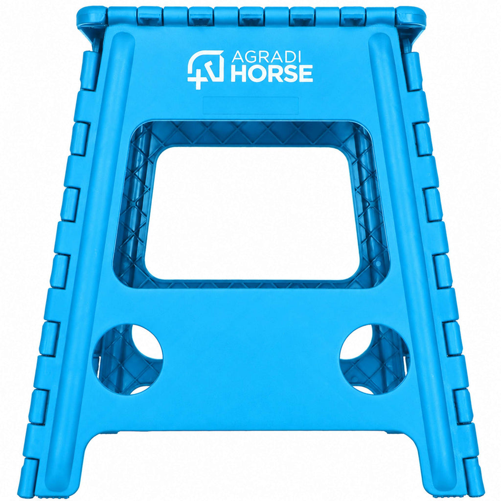 Agradi Horse Aufstiegshilfe Faltbar Blau