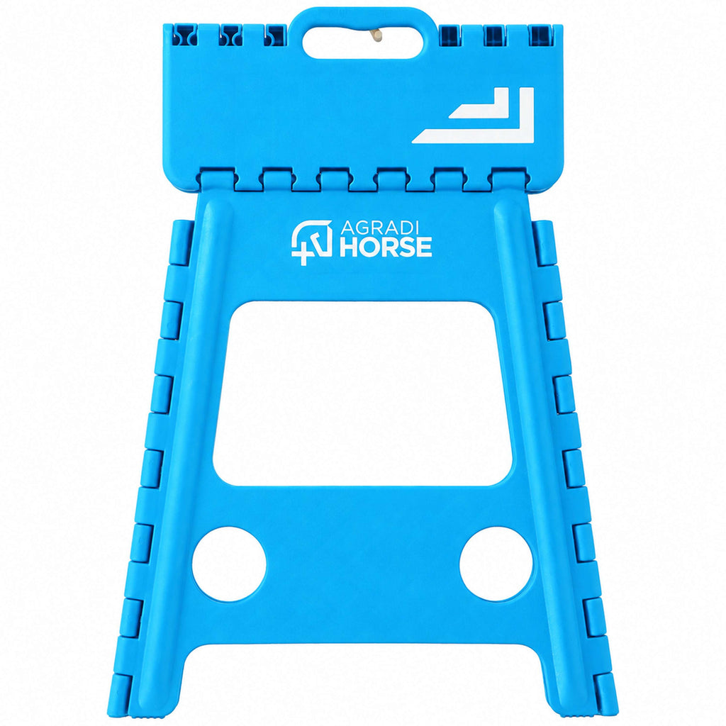 Agradi Horse Aufstiegshilfe Faltbar Blau