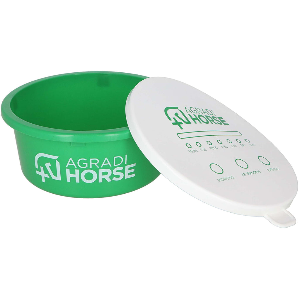 Agradi Horse Futtertrog mit Deckel Grün