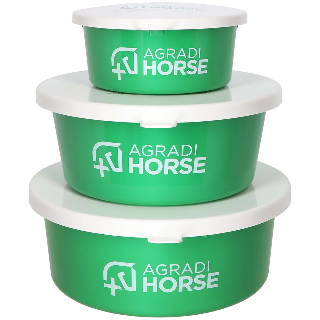 Agradi Horse Futtertrog mit Deckel Grün