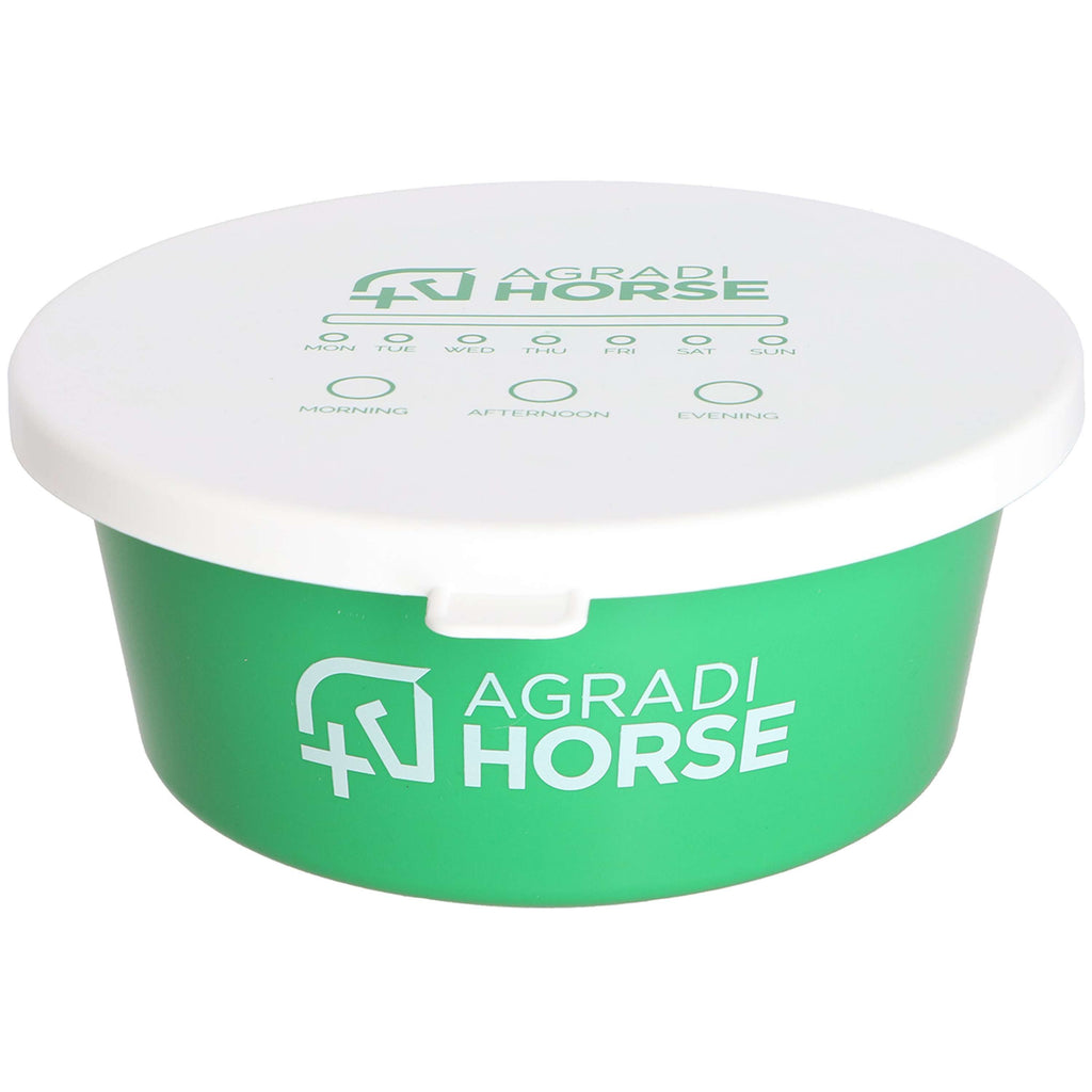 Agradi Horse Futtertrog mit Deckel Grün