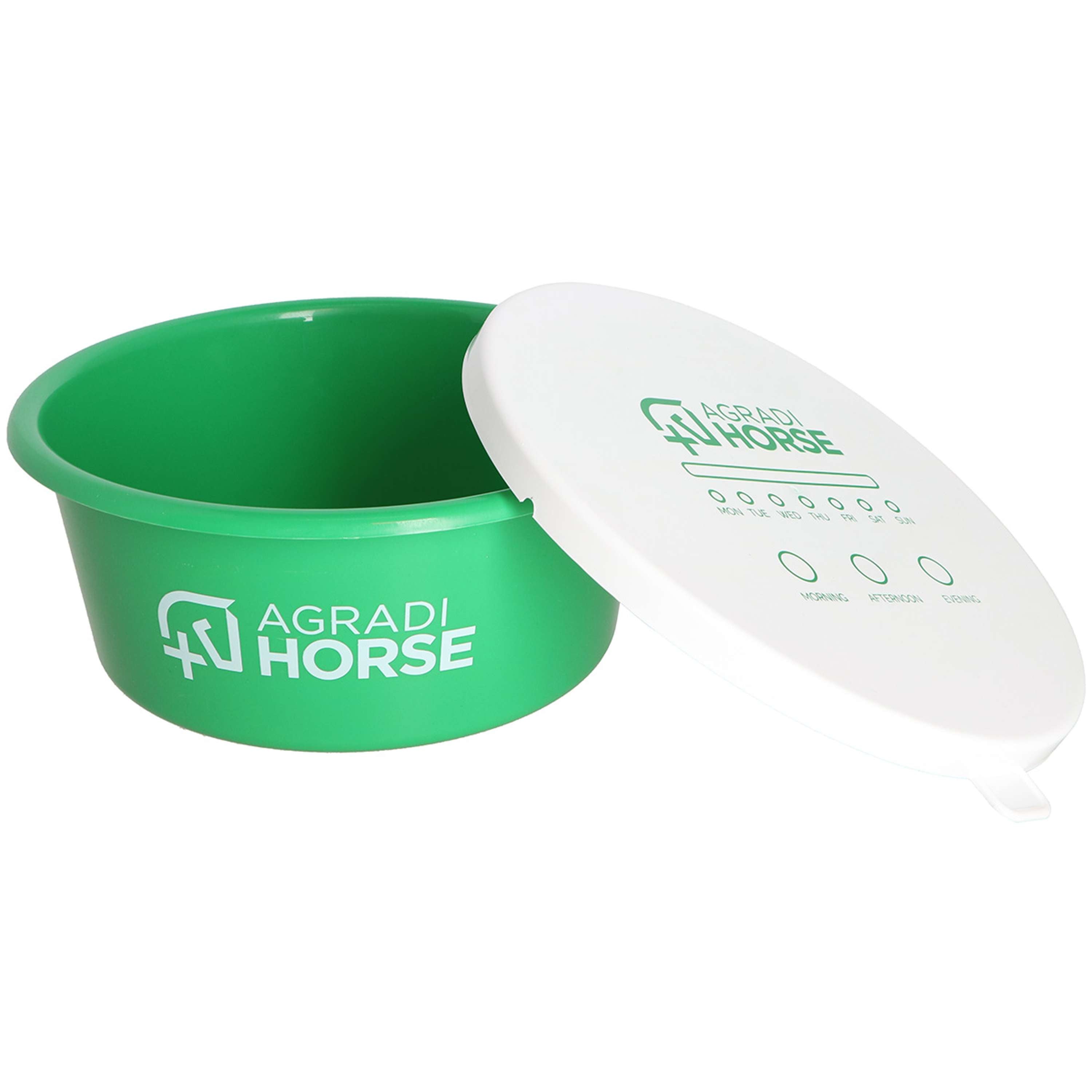 Agradi Horse Futtertrog mit Deckel Grün