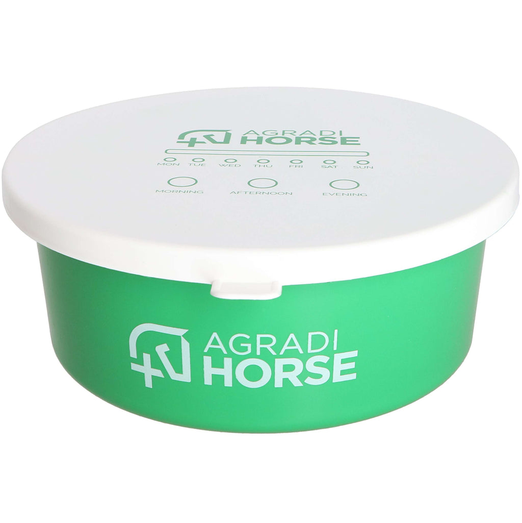 Agradi Horse Futtertrog mit Deckel Grün
