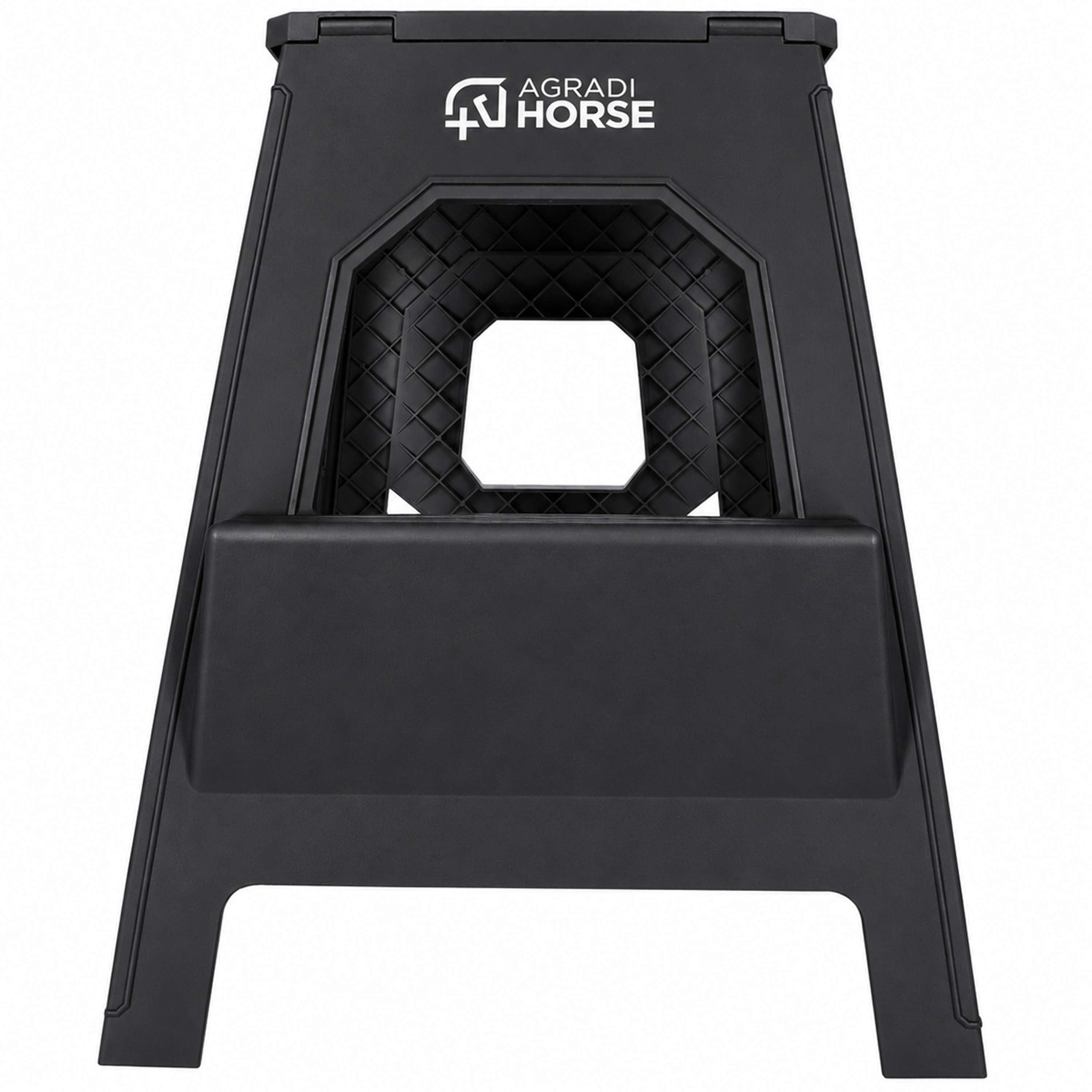 Agradi Horse Aufstiegshilfe Faltbar Schwarz