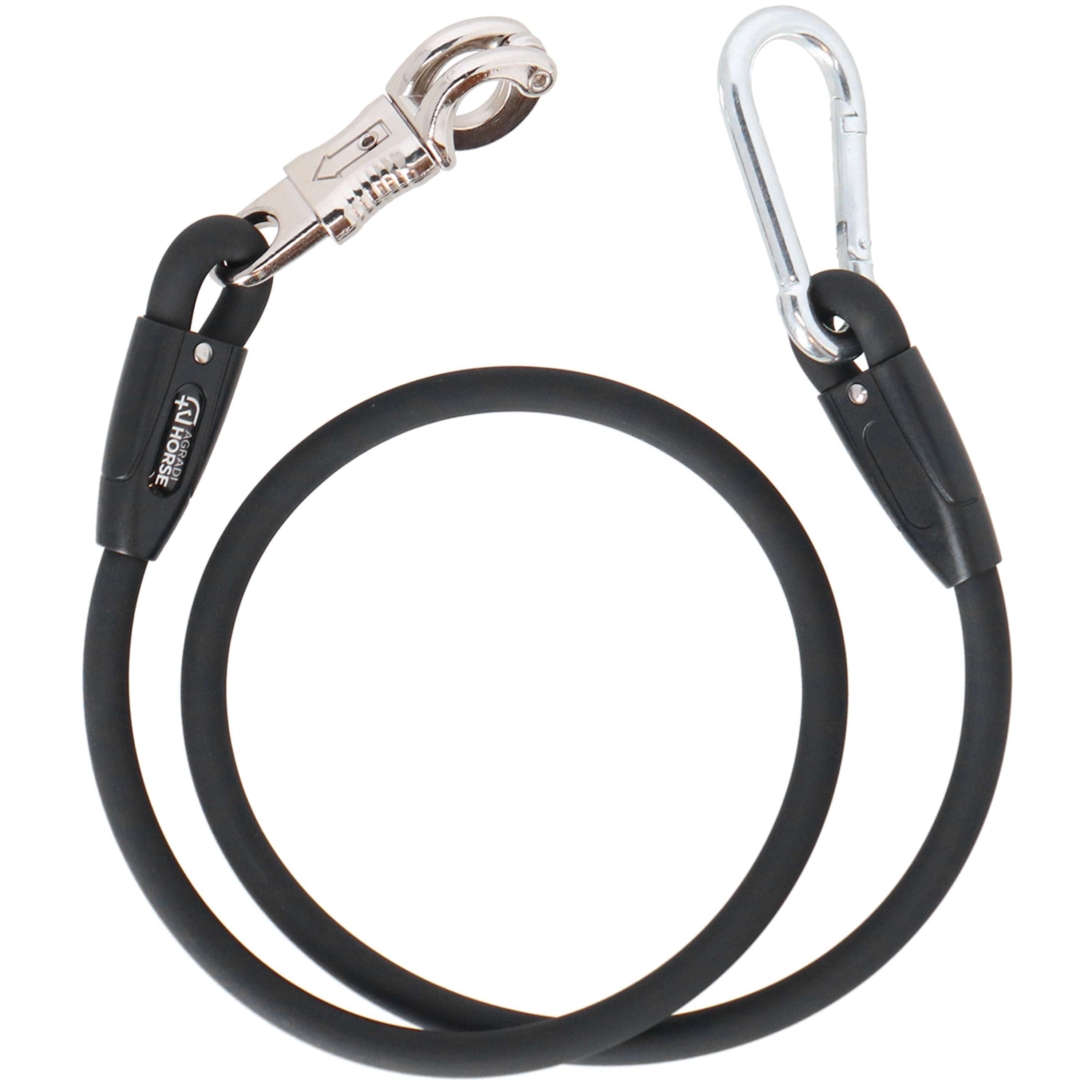 Agradi Horse Anbindestrick Silicone Schwarz