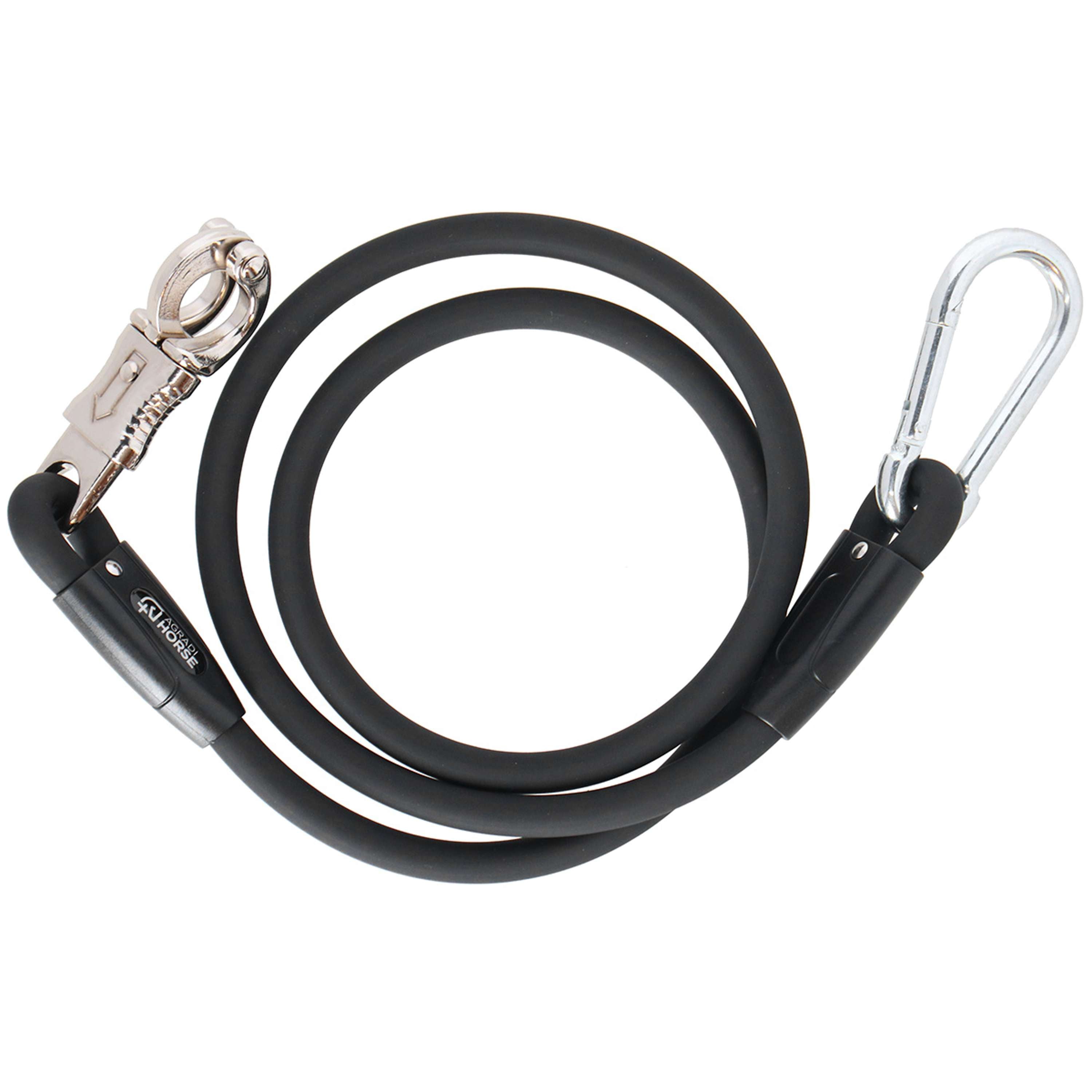 Agradi Horse Anbindestrick Silicone Schwarz