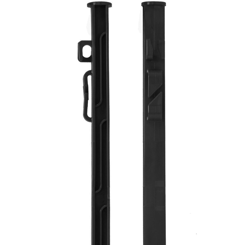 Agradi Power Weidepfahl Classic Doppel 125cm 20 Stück Schwarz