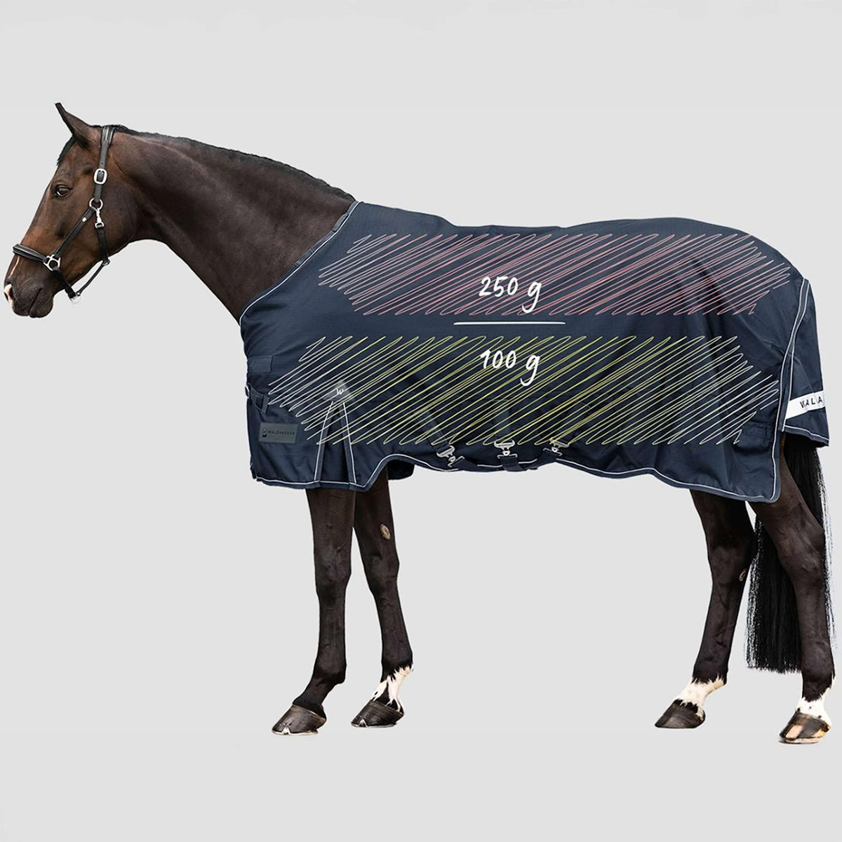 Waldhausen Outdoordecke Scandic Multi-Layer 100/250g Nightblue