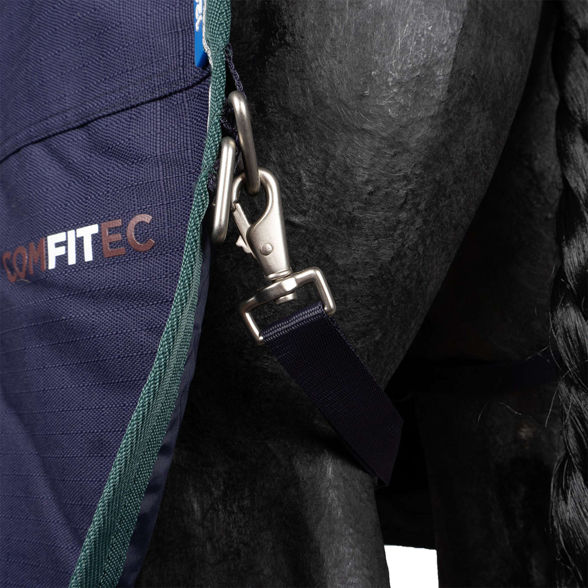 WeatherBeeta ComFiTec Plus Dynamic Turnout Detach-A-Neck 220g Navy/Forest Green