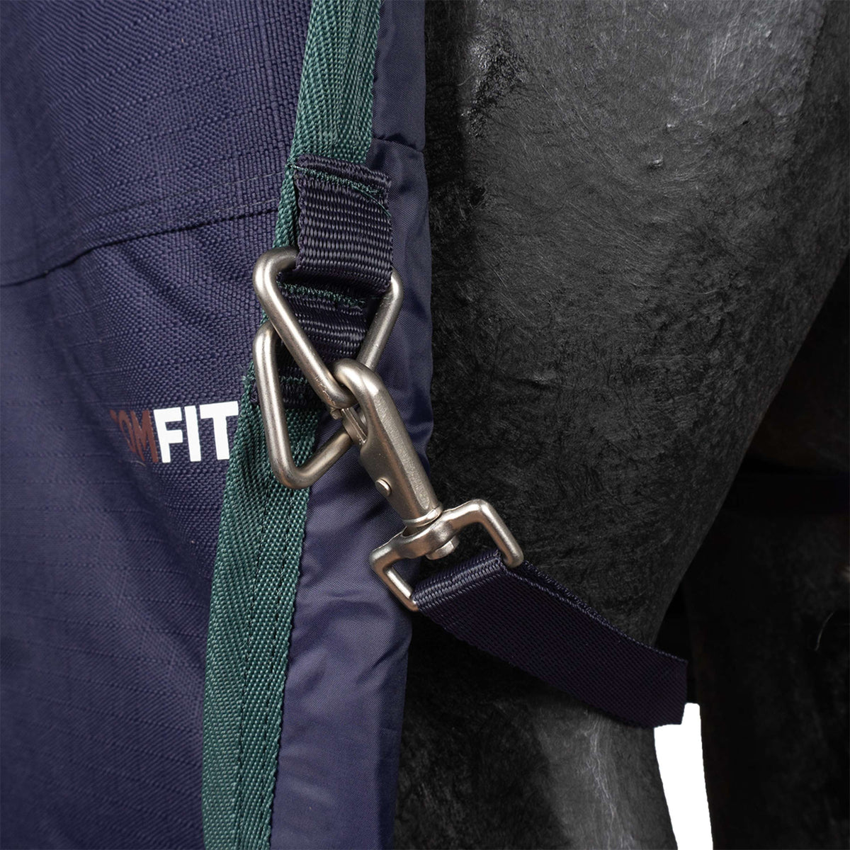 WeatherBeeta ComFiTec Plus Dynamic Turnout Detach-A-Neck 220g Navy/Forest Green