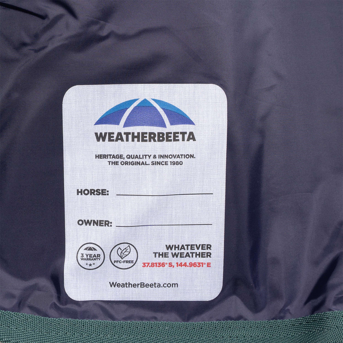 WeatherBeeta ComFiTec Plus Dynamic Turnout Detach-A-Neck 220g Navy/Forest Green