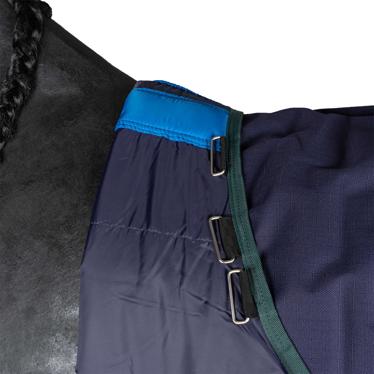 WeatherBeeta ComFiTec Plus Dynamic Turnout Detach-A-Neck 220g Navy/Forest Green