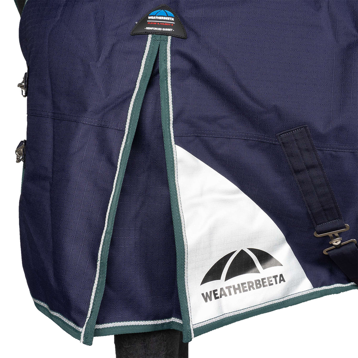 WeatherBeeta ComFiTec Plus Dynamic Turnout Detach-A-Neck 220g Navy/Forest Green