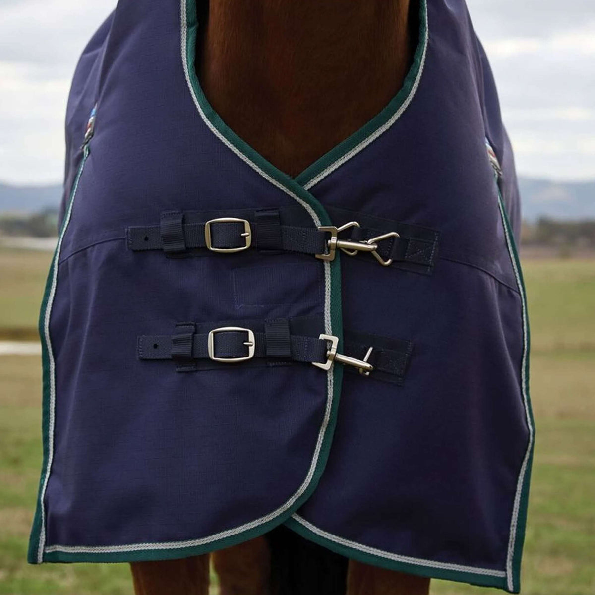 WeatherBeeta ComFiTec Plus Dynamic Turnout High Neck 220g Navy/Forest Green