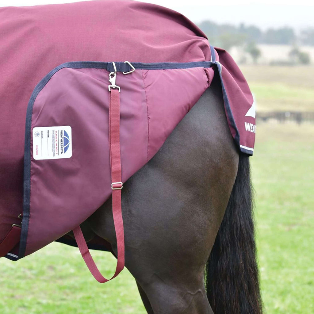 WeatherBeeta ComFiTec Essential Turnout Detach-A-Neck 50g Burgund/Navy