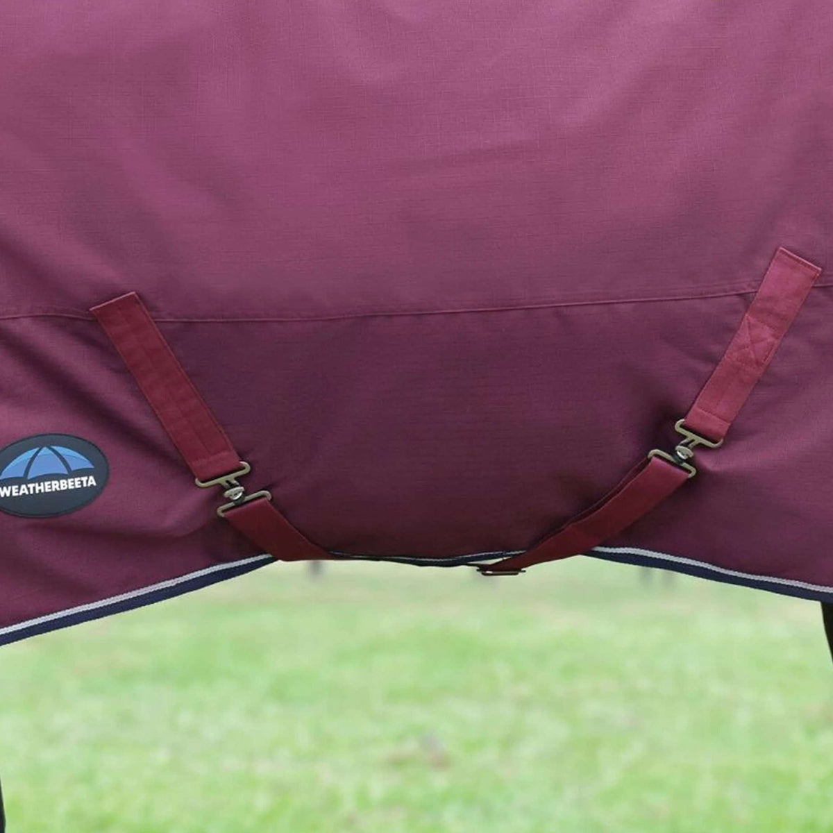 WeatherBeeta ComFiTec Essential Turnout Detach-A-Neck 50g Burgund/Navy