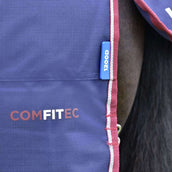 WeatherBeeta ComFiTec Essential Turnout Detach-A-Neck 50g Navy/Burgundy