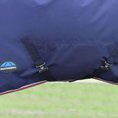 WeatherBeeta ComFiTec Essential Turnout Detach-A-Neck 50g Navy/Burgundy
