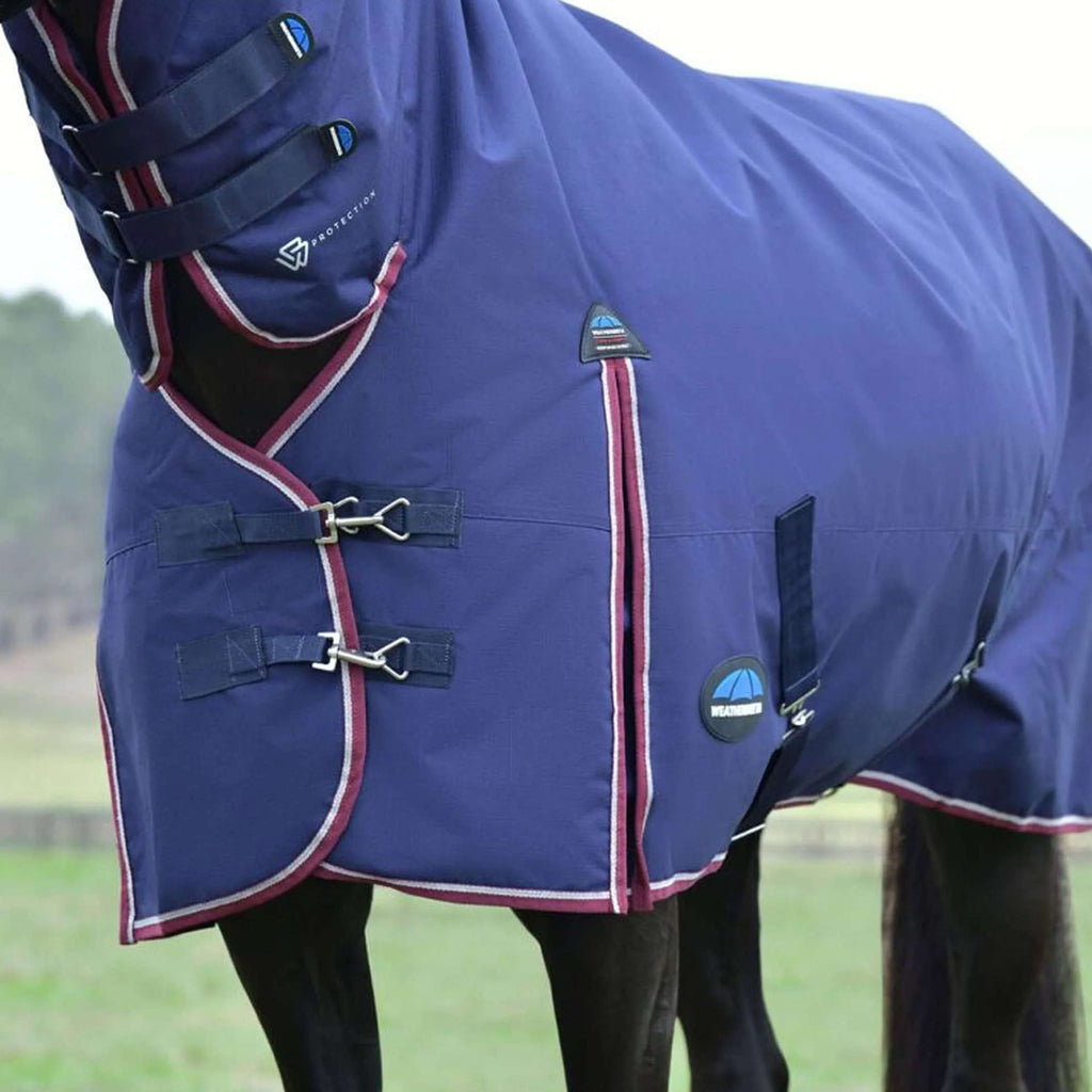WeatherBeeta ComFiTec Essential Turnout Combo 220g Navy/Burgundy