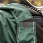 Agradi Horse Ausreitdecke 1200D Reflektierende Paspelierung Grün