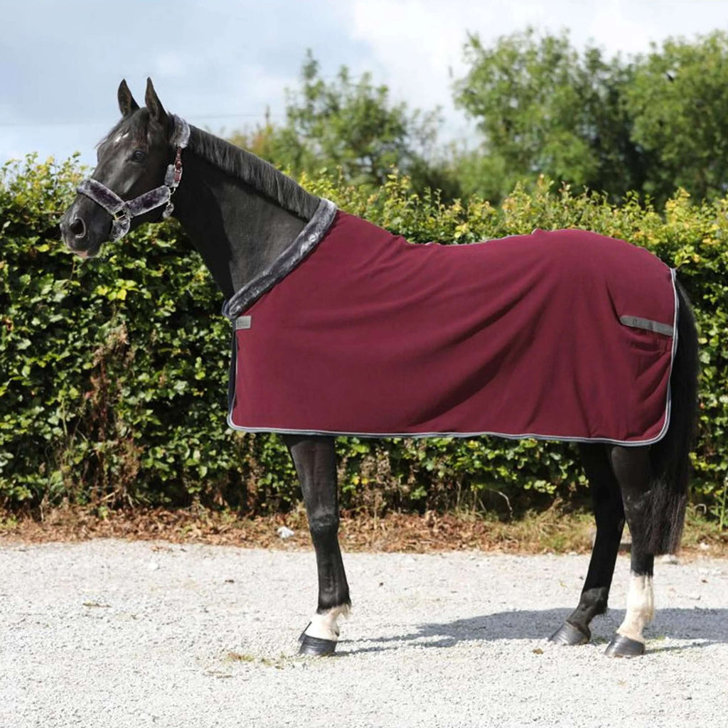 Bucas Fleecedecke Show-Line 400 Burgunderrot