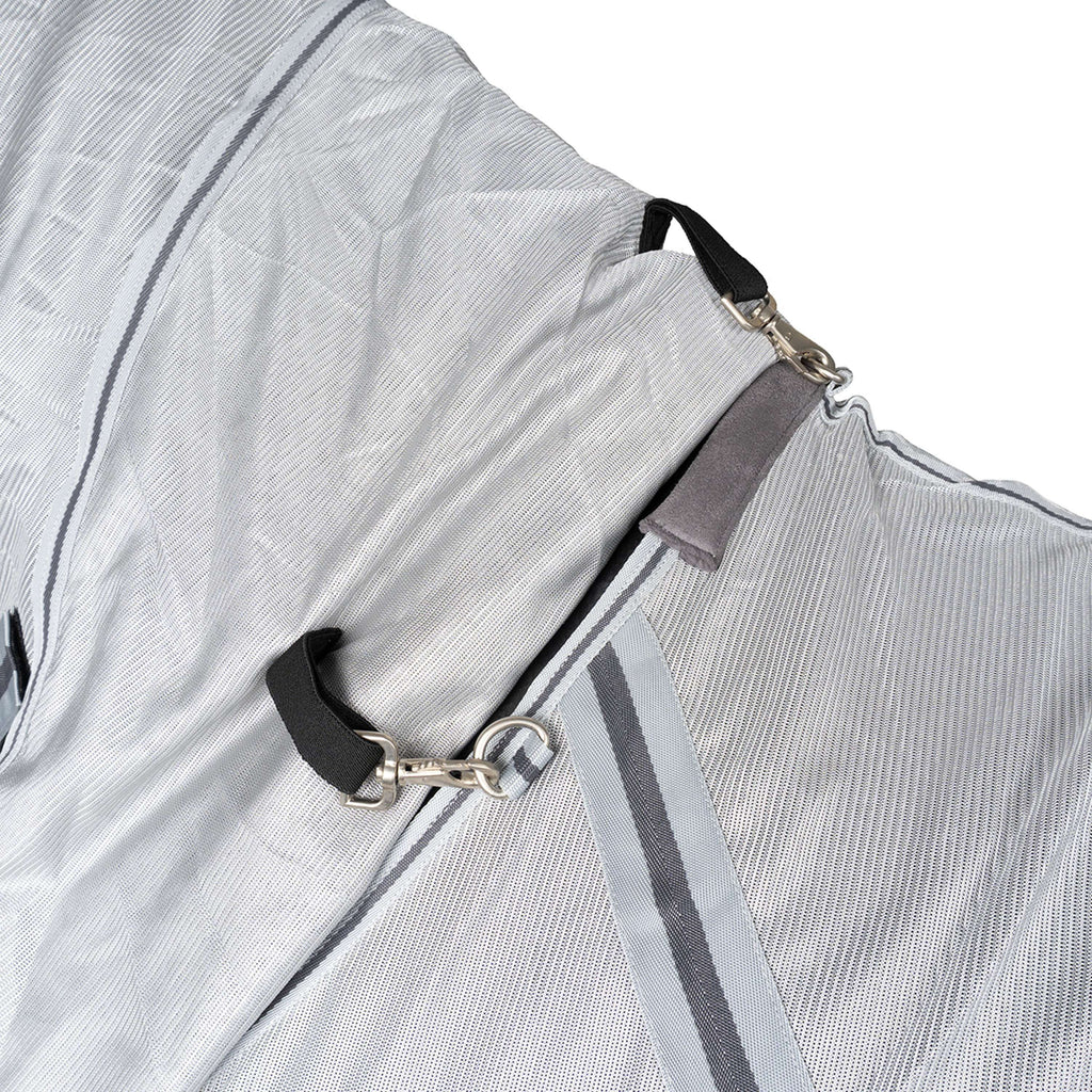 Waldhausen Fliegendecke Protect mit Losem Hals Silbergrau/Grau