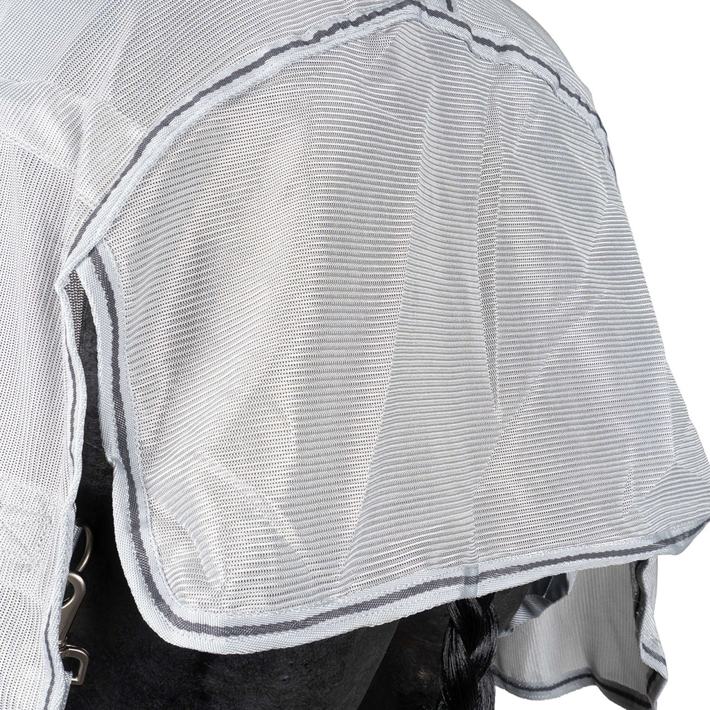 Waldhausen Fliegendecke Protect mit Losem Hals Silbergrau/Grau