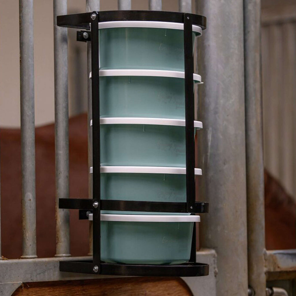 Waldhausen Futtertrog Halter fÃ¼r 2-Liter-BehÃ¤lter Schwarz