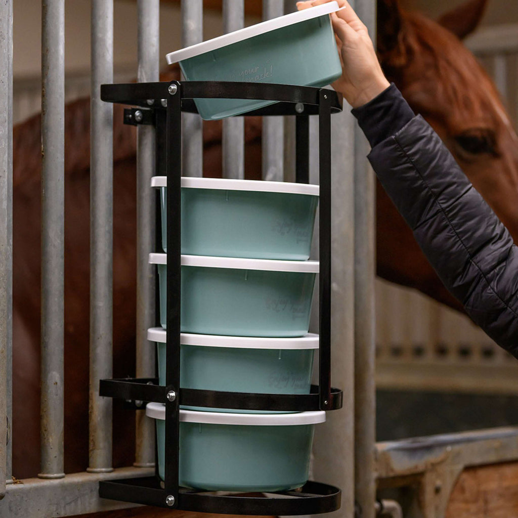 Waldhausen Futtertrog Halter fÃ¼r 2-Liter-BehÃ¤lter Schwarz