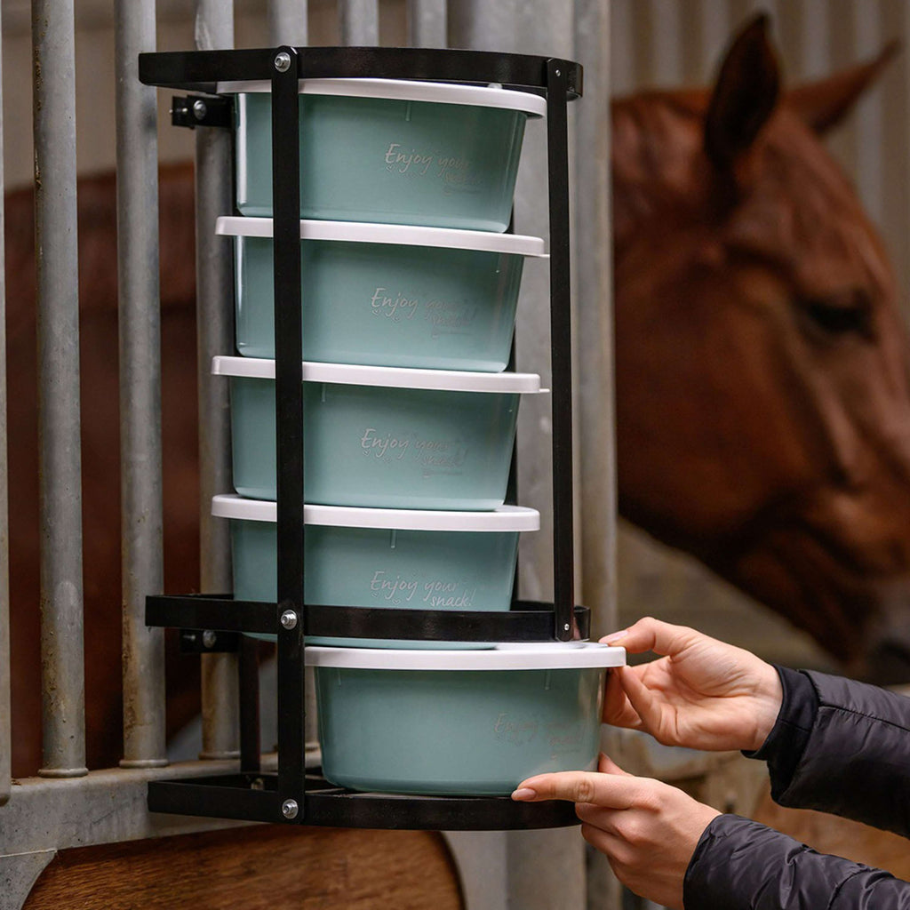 Waldhausen Futtertrog Halter fÃ¼r 2-Liter-BehÃ¤lter Schwarz