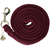 Bucas Führstrick Show-Line mit Karabinerhaken Burgunderrot