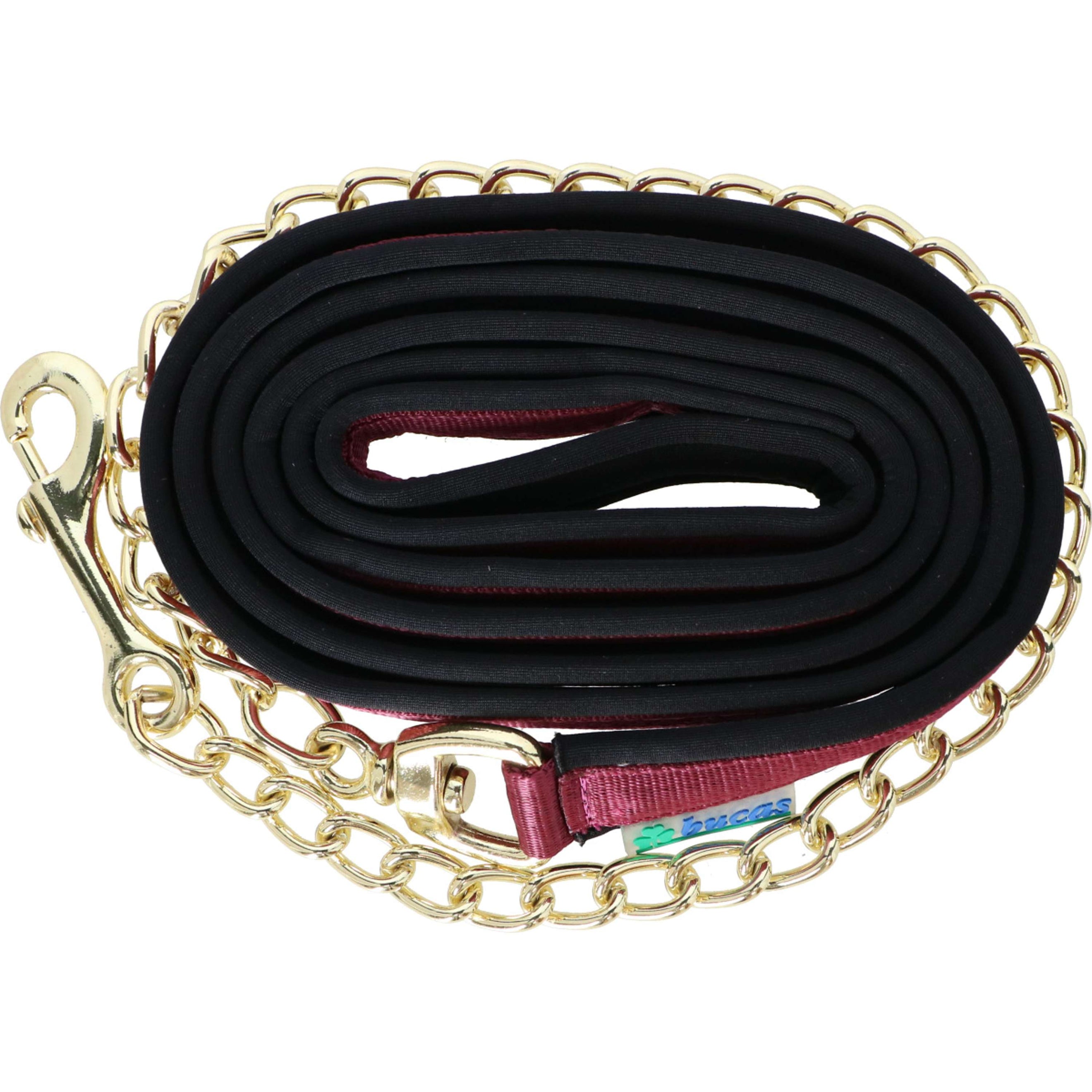 Bucas Hengst Kette Show-Line Burgundy/schwarz Bucas Hengst Kette Show-Line Burgundy/schwarz