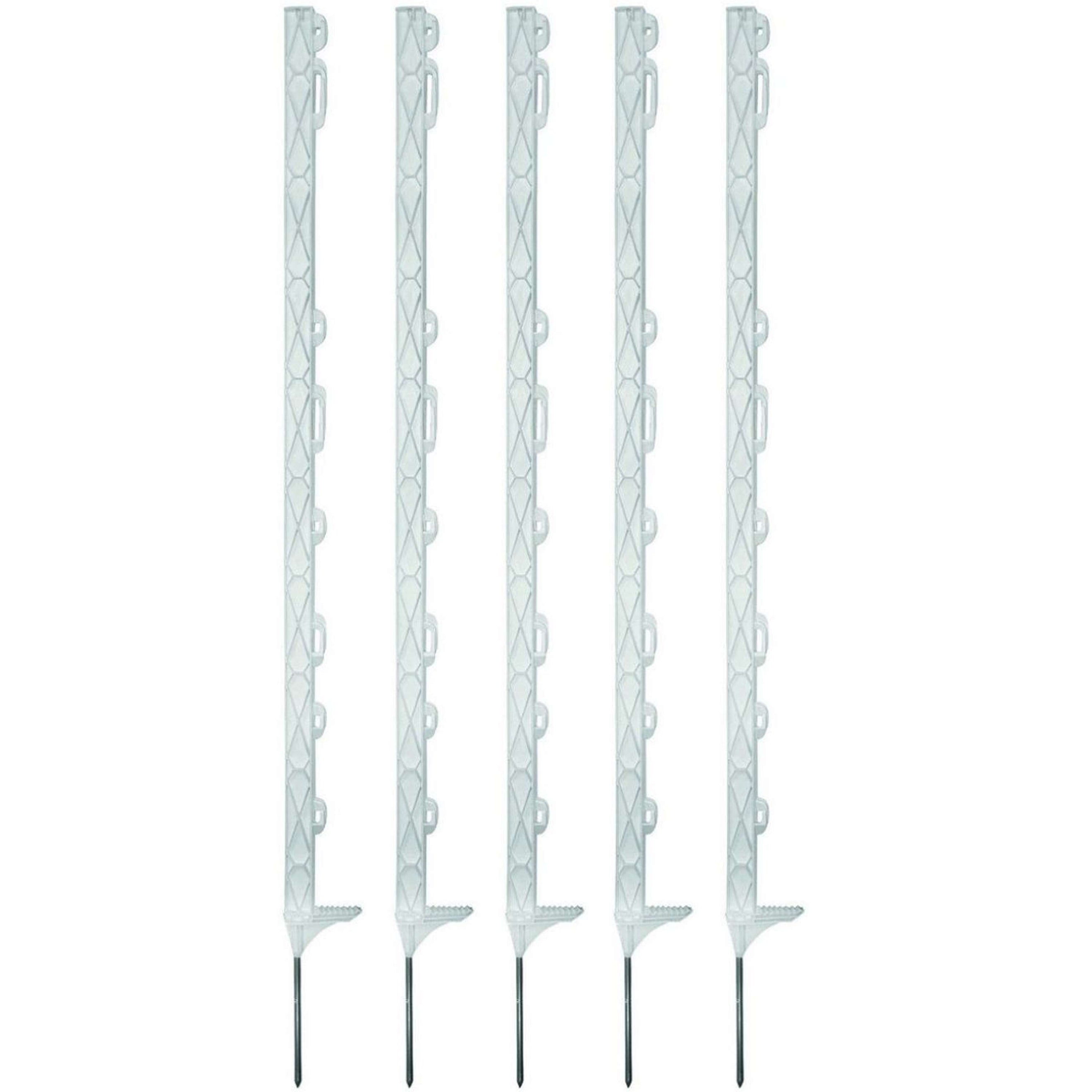 Agradi Power Weidepfahl Titan mit Einzeltritt 110cm 5 Stück Weiß