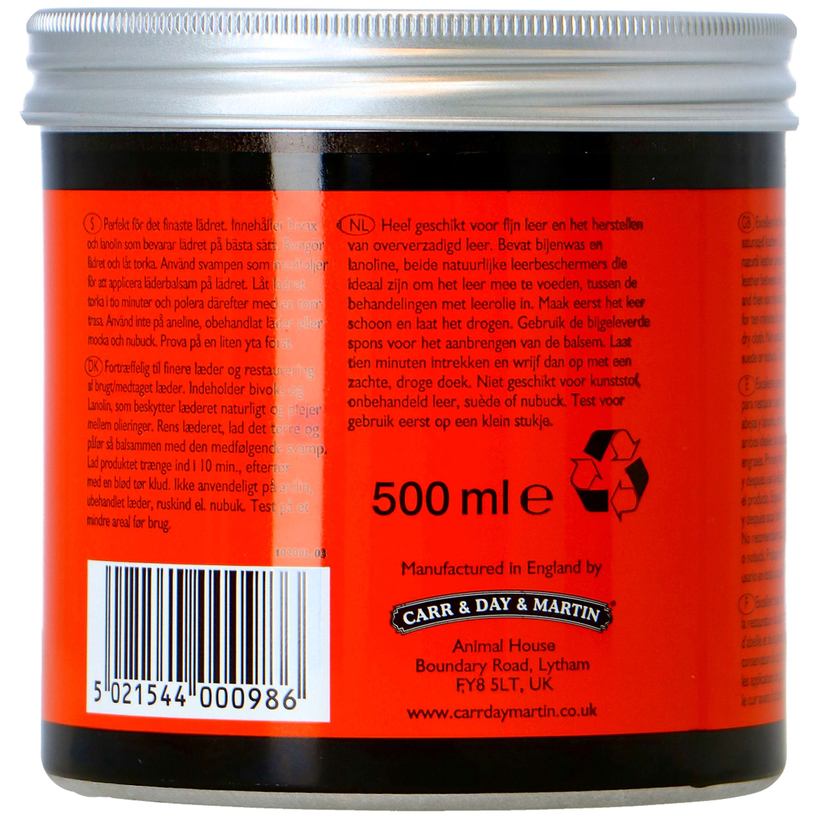 Carr & Day & Martin Lederbalsam Belvoir Conditioner Carr & Day & Martin Lederbalsam Belvoir Conditioner