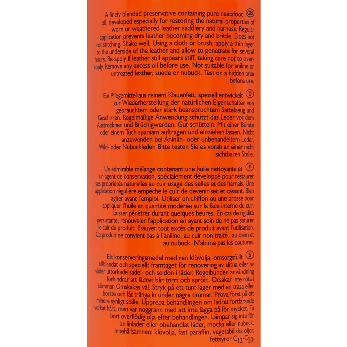 Carr & Day & Martin Lederöl V&P Neatsfood Compound