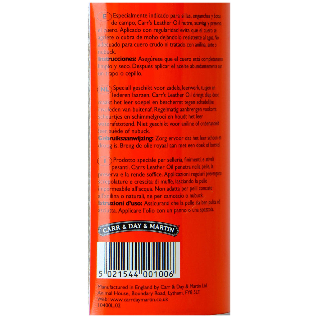 Carr & Day & Martin Lederöl Carrs Leather Oil