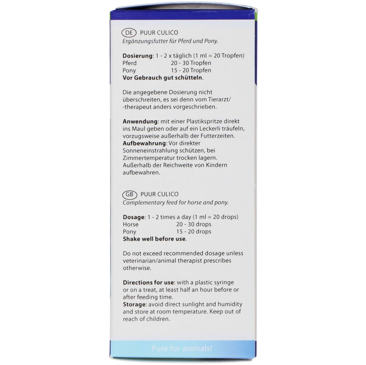 PUUR Culico Pferd und Pony