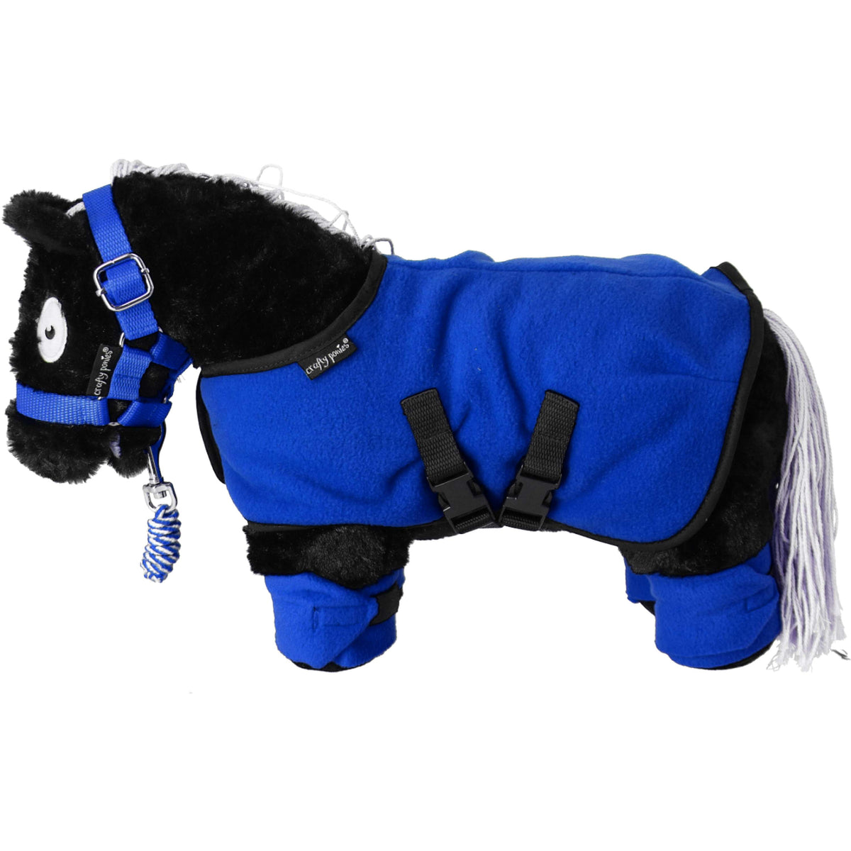 Crafty Ponies Fleecedecke Blau