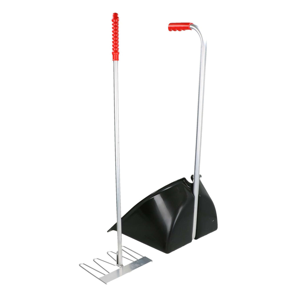 Kerbl Mistboy Komplett mit Harke Schwarz