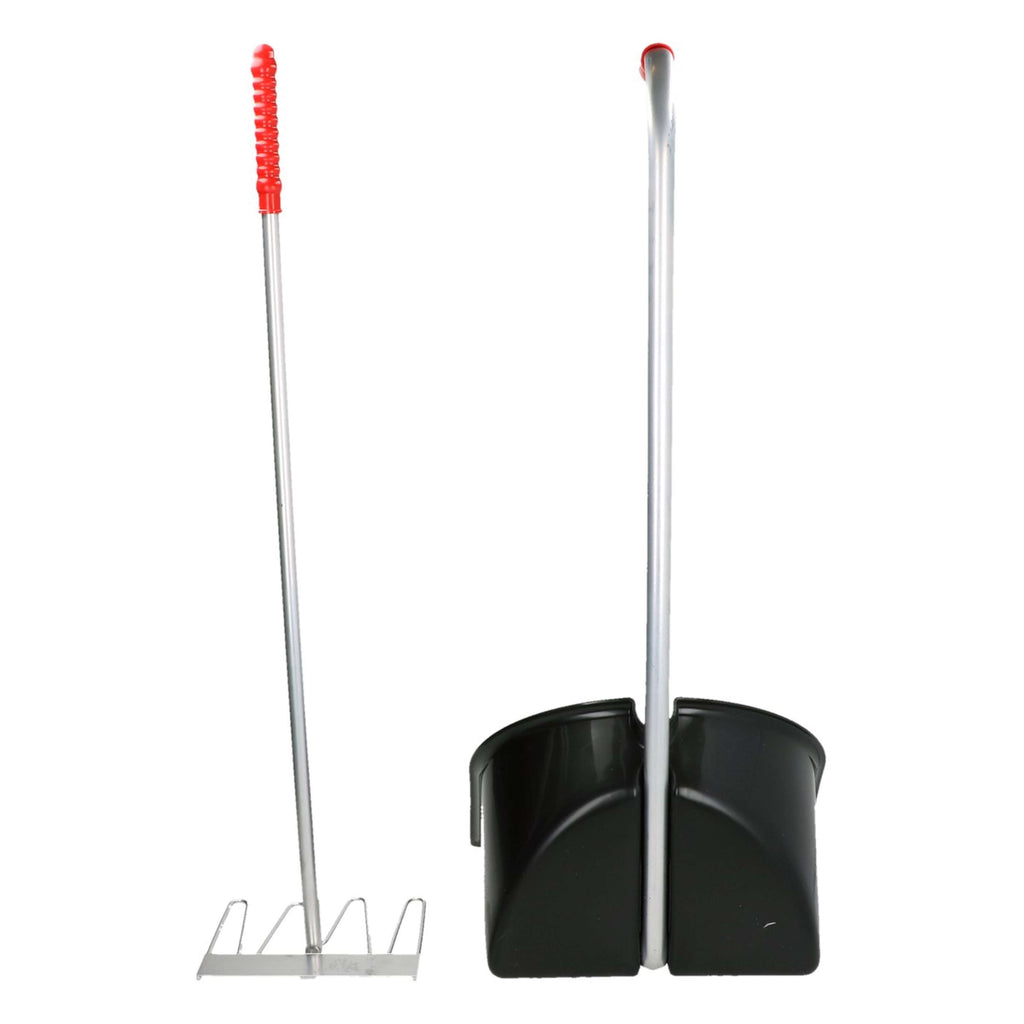 Kerbl Mistboy Komplett mit Harke Schwarz