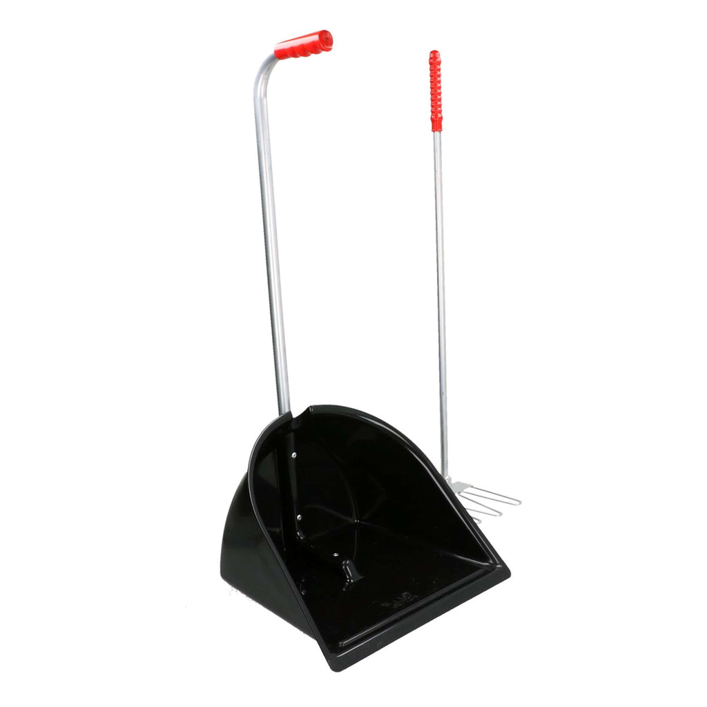 Kerbl Mistboy Komplett mit Harke Schwarz