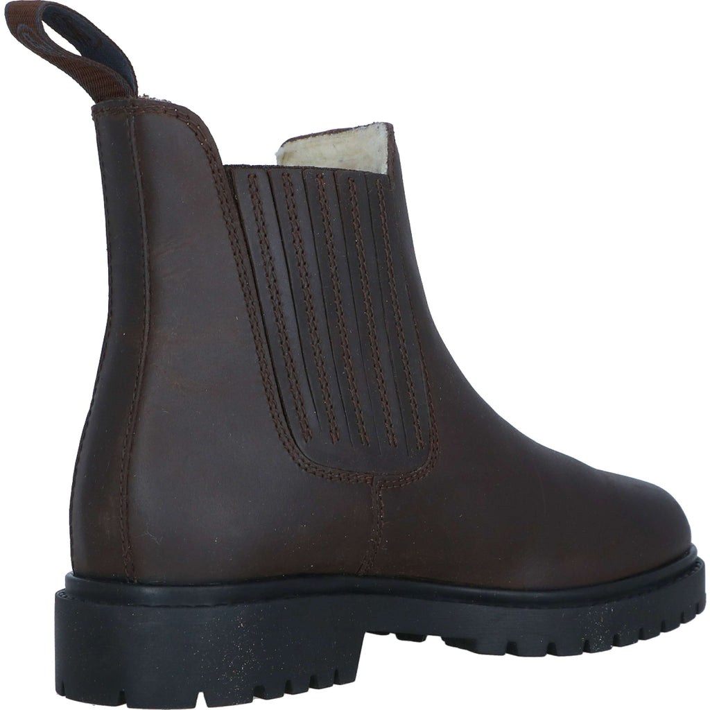 BR Winterstiefelette Alaska II Nubuck mit Gummisohle Braun