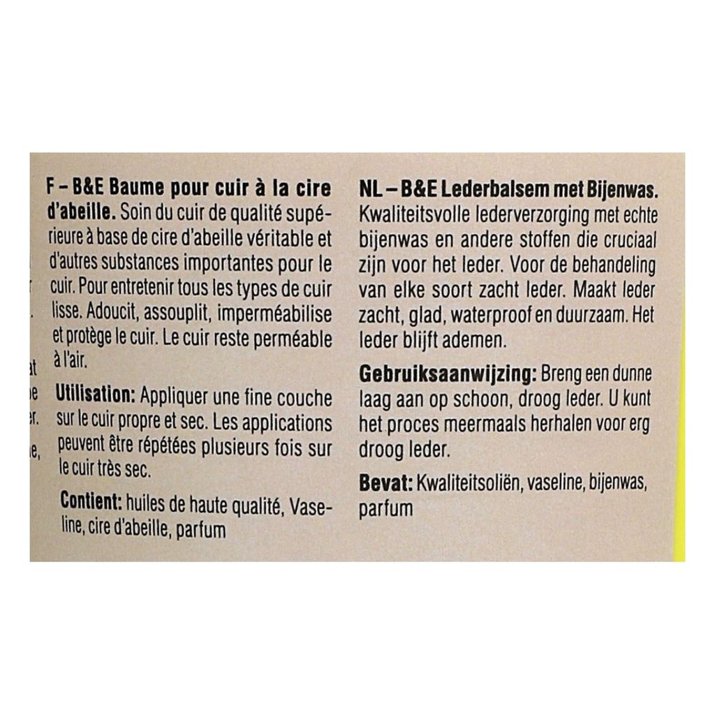 Bense & Eicke Lederbalsam mit Bienenwachs