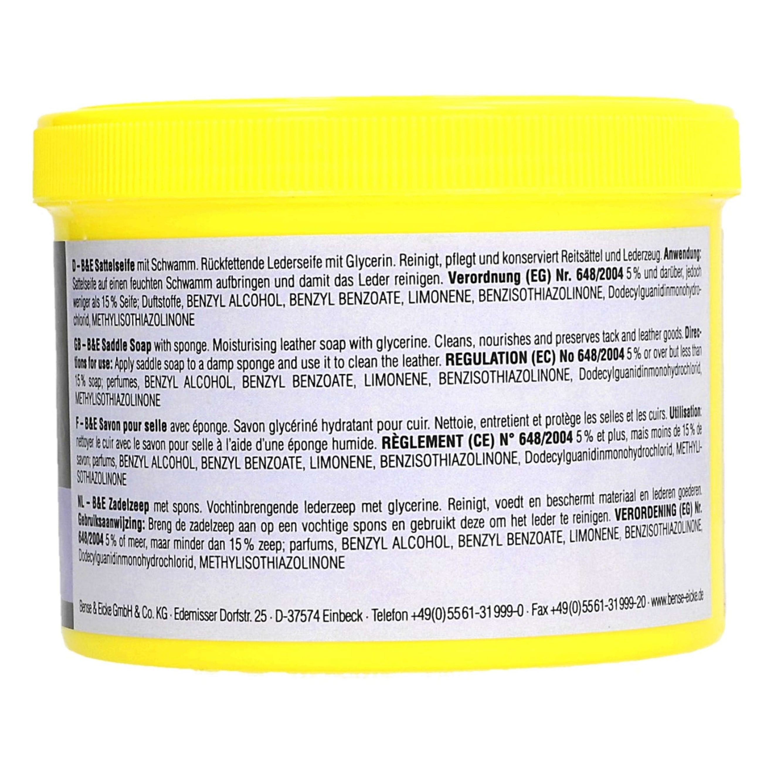 Bense & Eicke Sattelseife mit Schwamm Bense & Eicke Sattelseife mit Schwamm