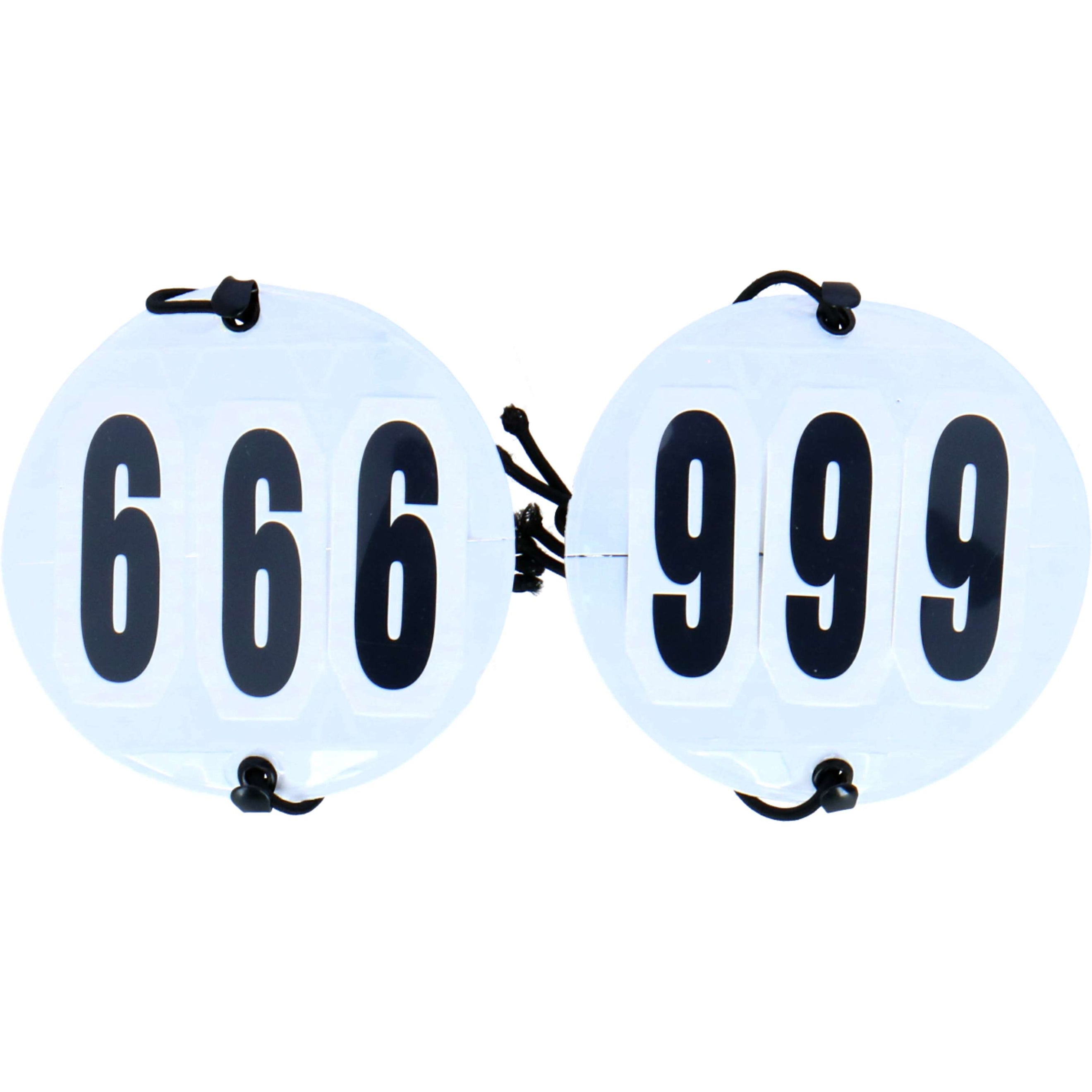 Kerbl Startnummern 3 Zahlen Weiß Kerbl Startnummern 3 Zahlen Weiß