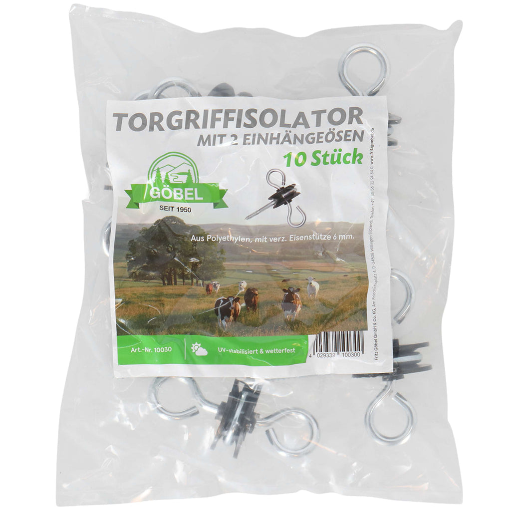 Agradi Power Torgriff Insulator Galvanised 2 Haken