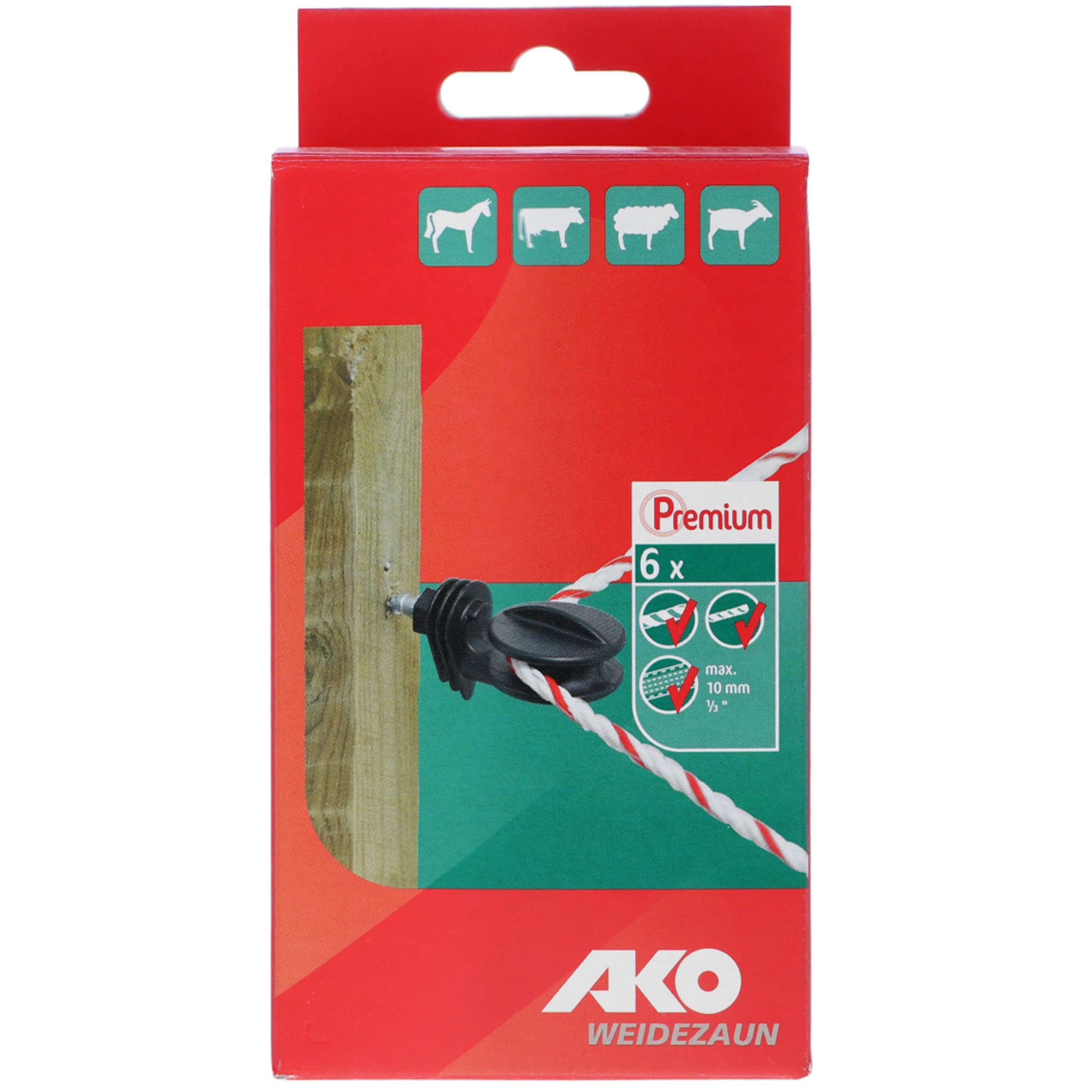 Ako Profi Eckisolator f. Seil Litze + Draht Ako Profi Eckisolator f. Seil Litze + Draht
