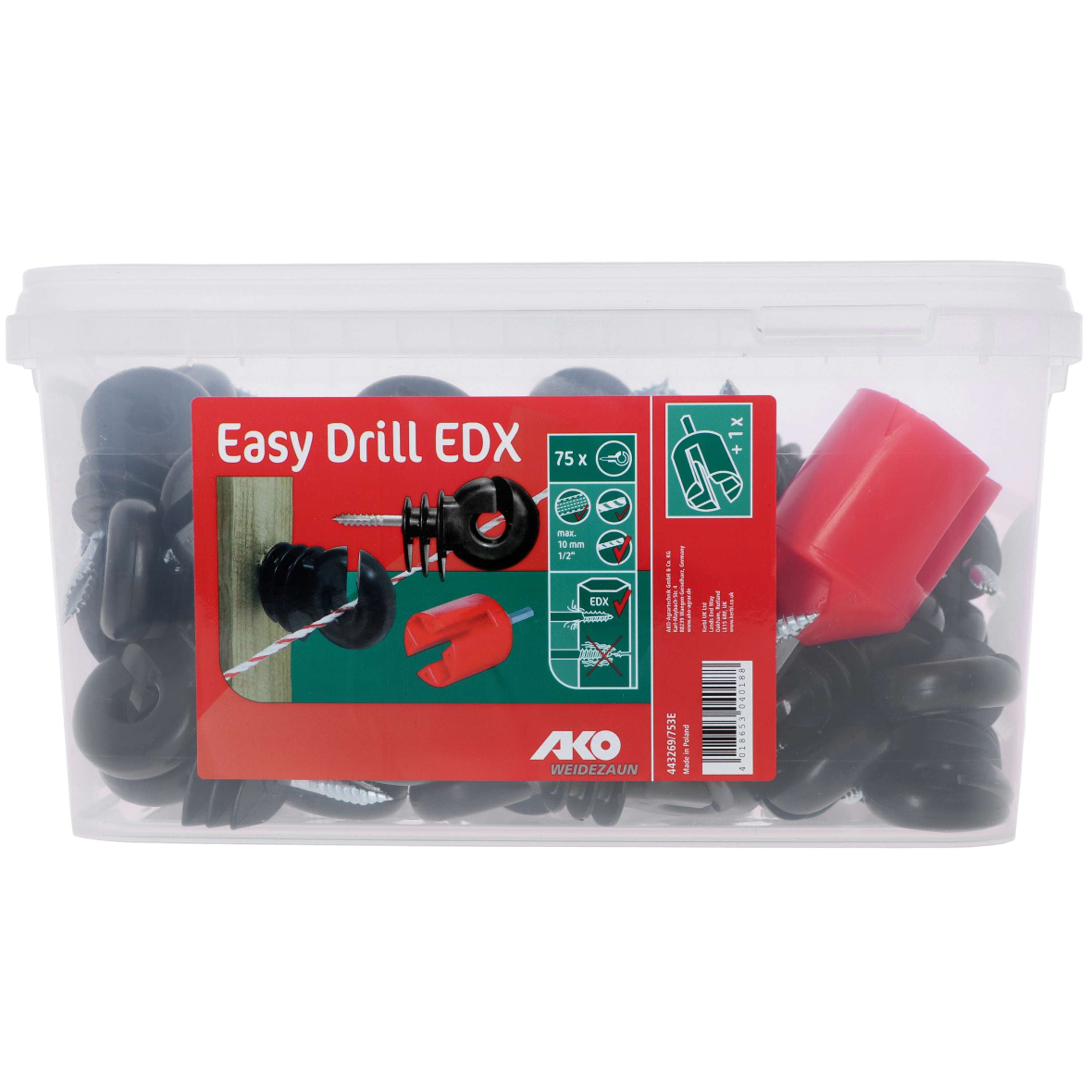 Ako Easy Drill Ringisolator mit Einschraubgebiss 75 Stück