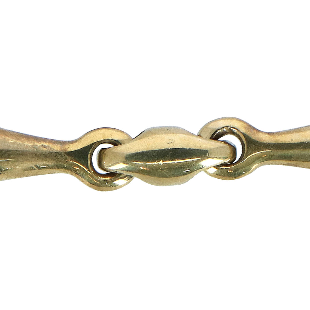HORKA Gebiss Dop. Gebr. 14mm Goldmessing